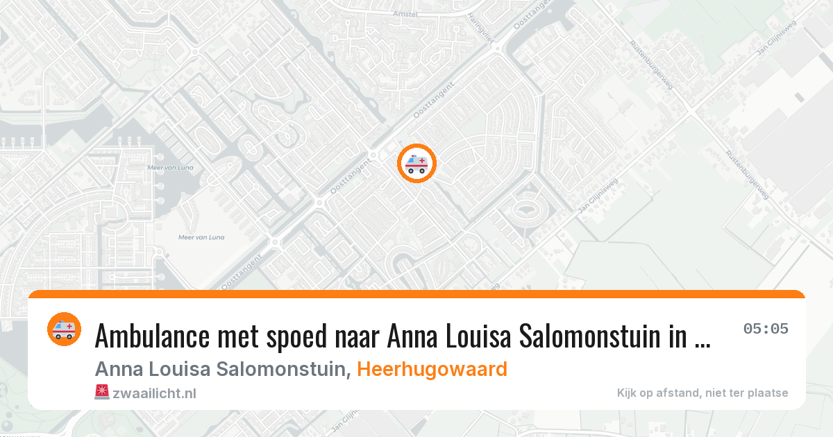 Ambulance met spoed naar Anna Louisa Salomonstuin in Heerhugowaard — 10 jun 2026