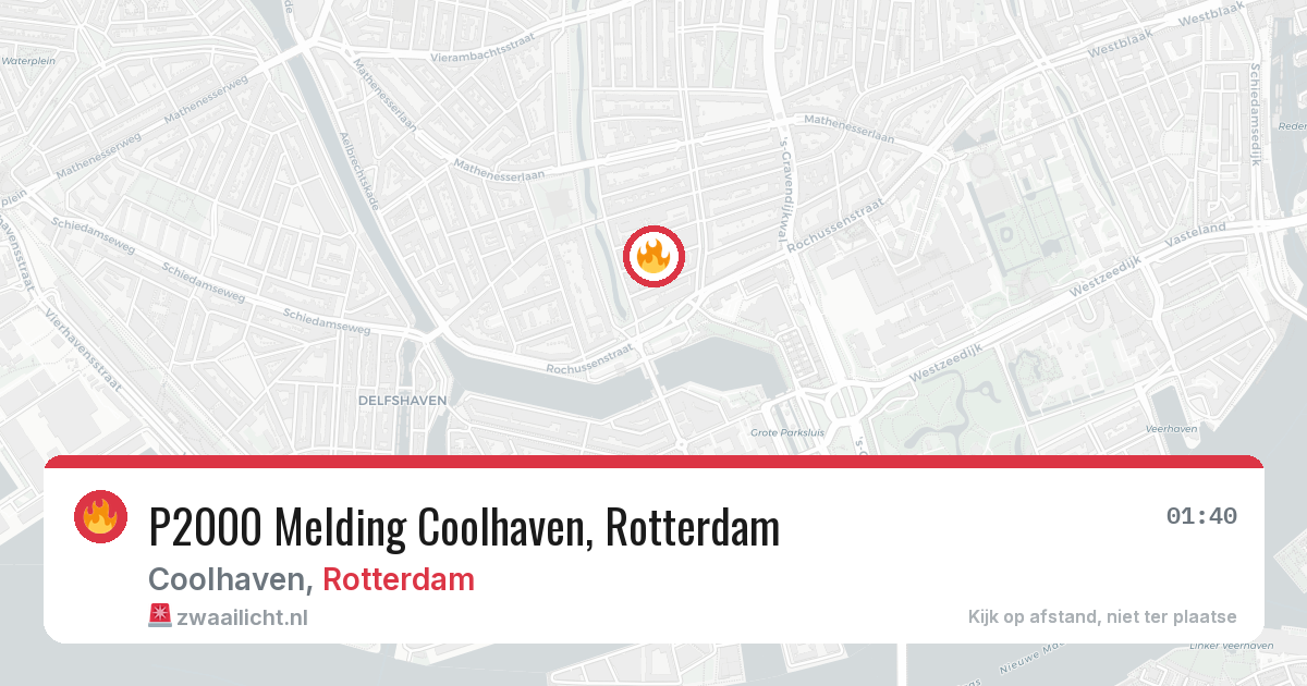 P2000 Melding Coolhaven, Rotterdam — 9 feb 2026