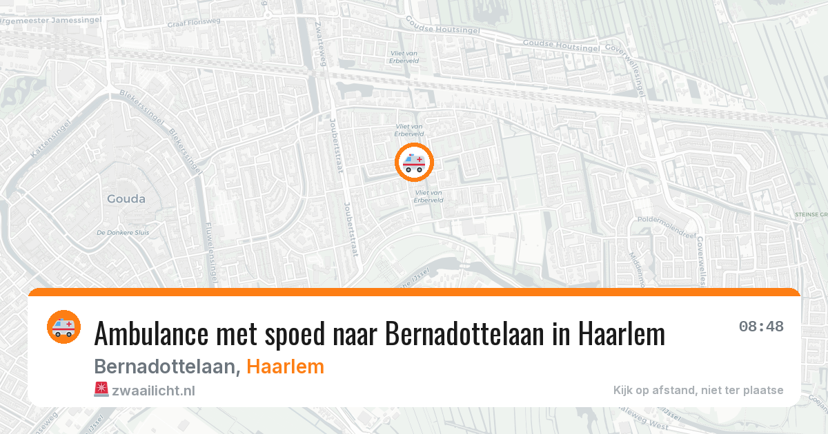 Ambulance met spoed naar Bernadottelaan in Haarlem — 27 mrt 2026