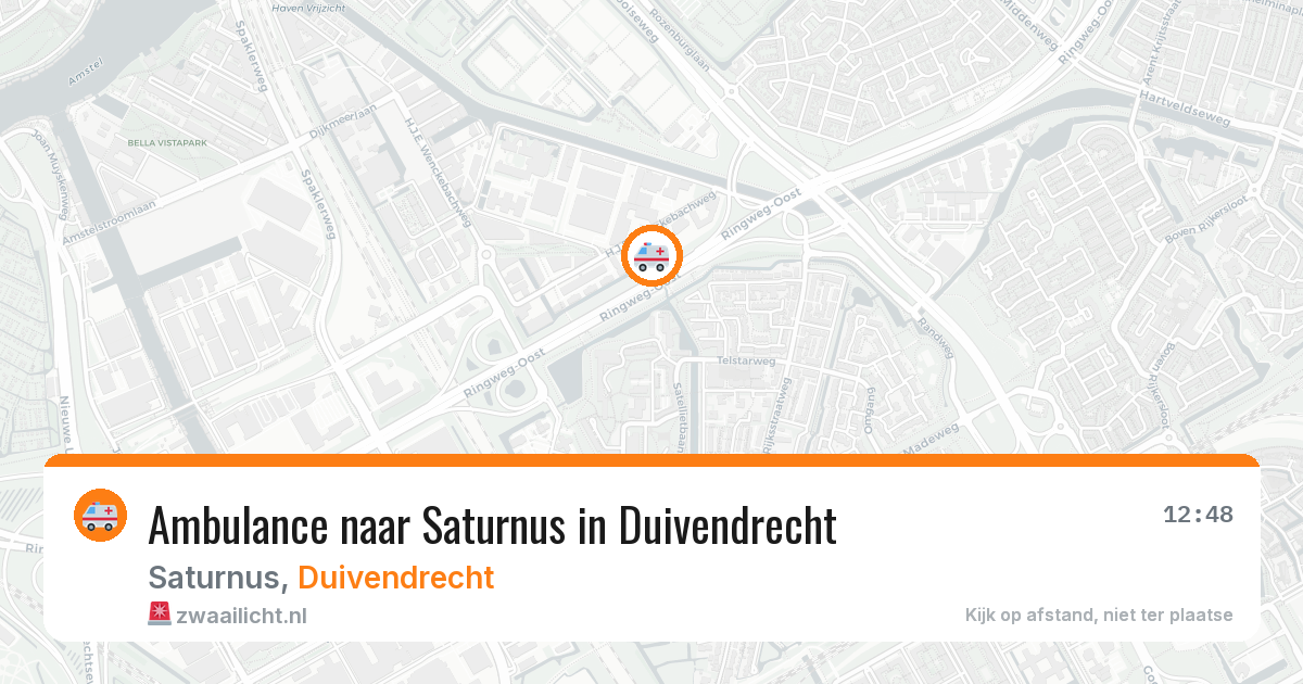 Ambulance naar Saturnus in Duivendrecht — 7 jul 2026