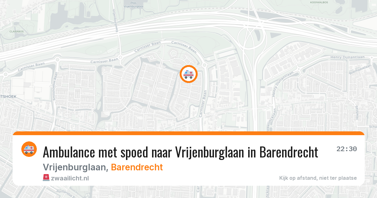 Ambulance met spoed naar Vrijenburglaan in Barendrecht — 7 apr 2026