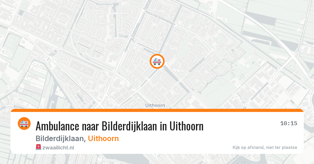 Ambulance naar Bilderdijklaan in Uithoorn — 7 aug 2026