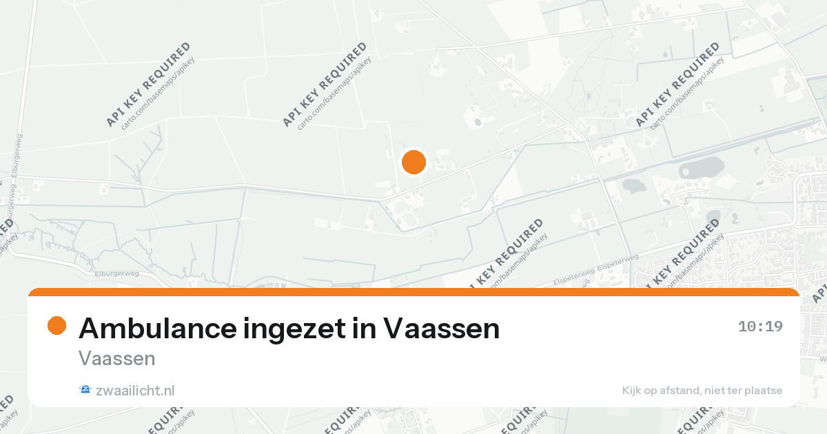 Ambulance ingezet in Vaassen — 25 aug 2026