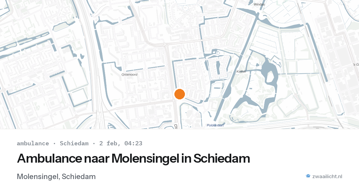 Ambulance naar Molensingel in Schiedam — 2 feb 2026
