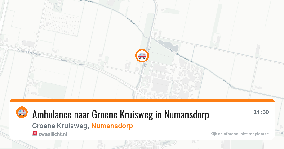 Ambulance naar Groene Kruisweg in Numansdorp — 26 jun 2026