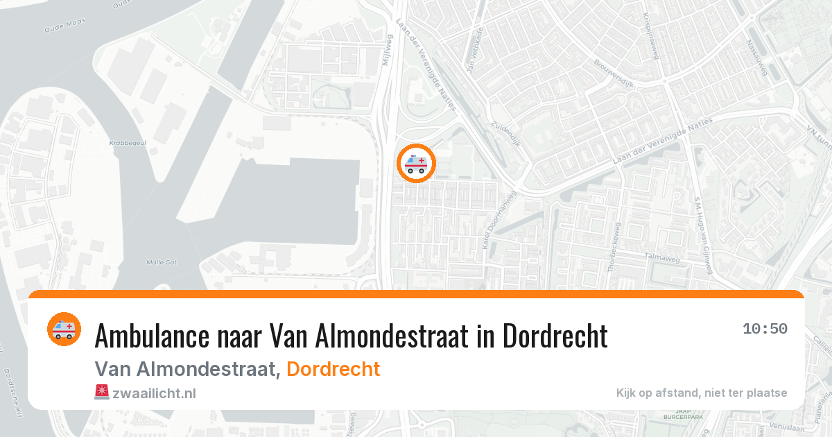 Ambulance naar Van Almondestraat in Dordrecht — 28 apr 2026