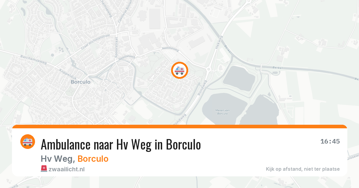 Ambulance naar Hv Weg in Borculo — 14 jun 2026