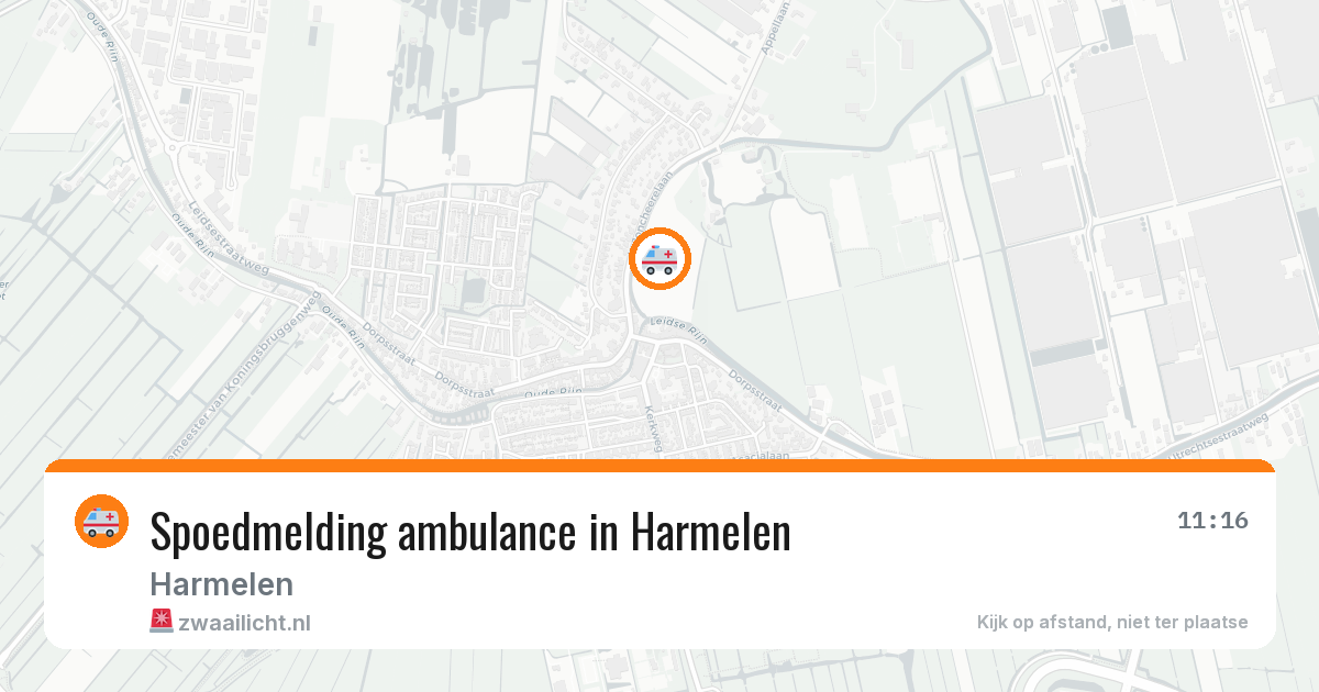 Spoedmelding ambulance in Harmelen — 26 jun 2026