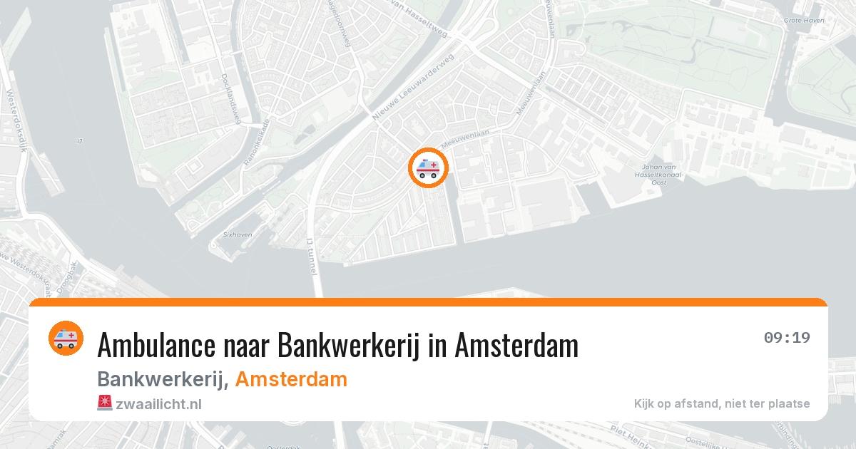 Ambulance naar Bankwerkerij in Amsterdam — 8 apr 2026