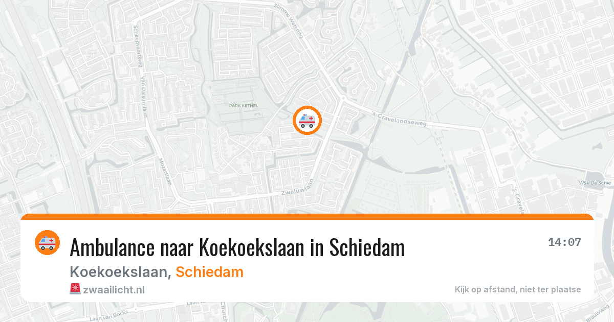 Ambulance naar Koekoekslaan in Schiedam — 30 jun 2026