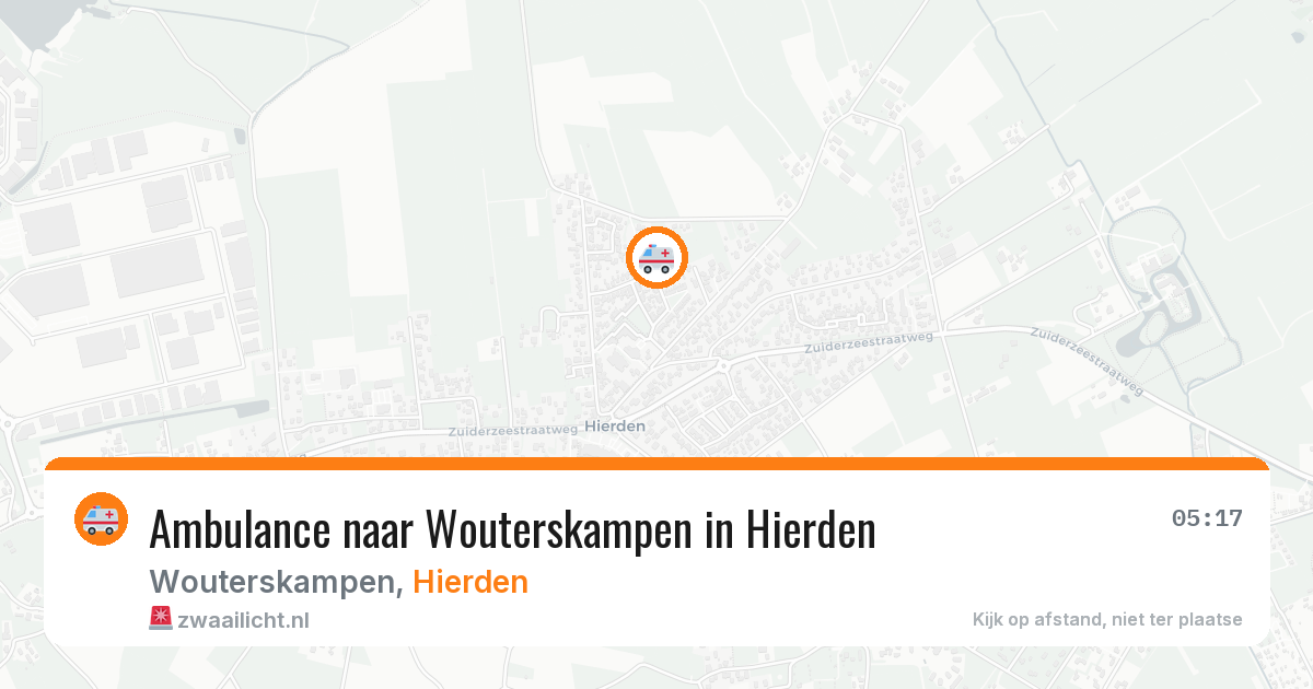 Ambulance naar Wouterskampen in Hierden — 11 mei 2026