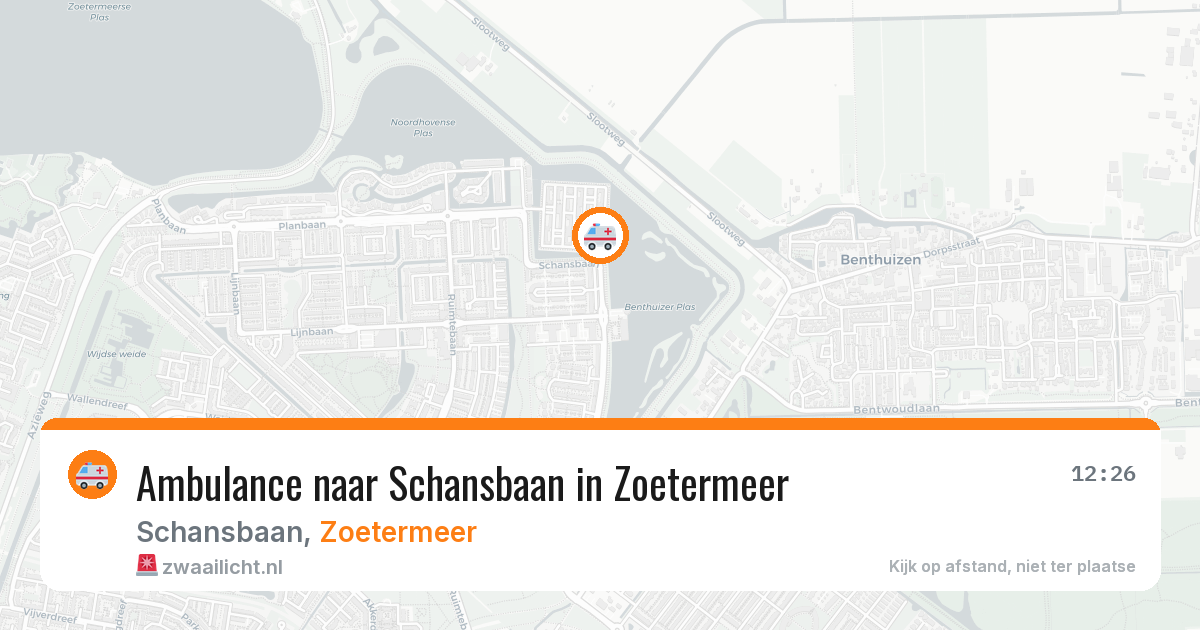 Ambulance naar Schansbaan in Zoetermeer — 23 jun 2026