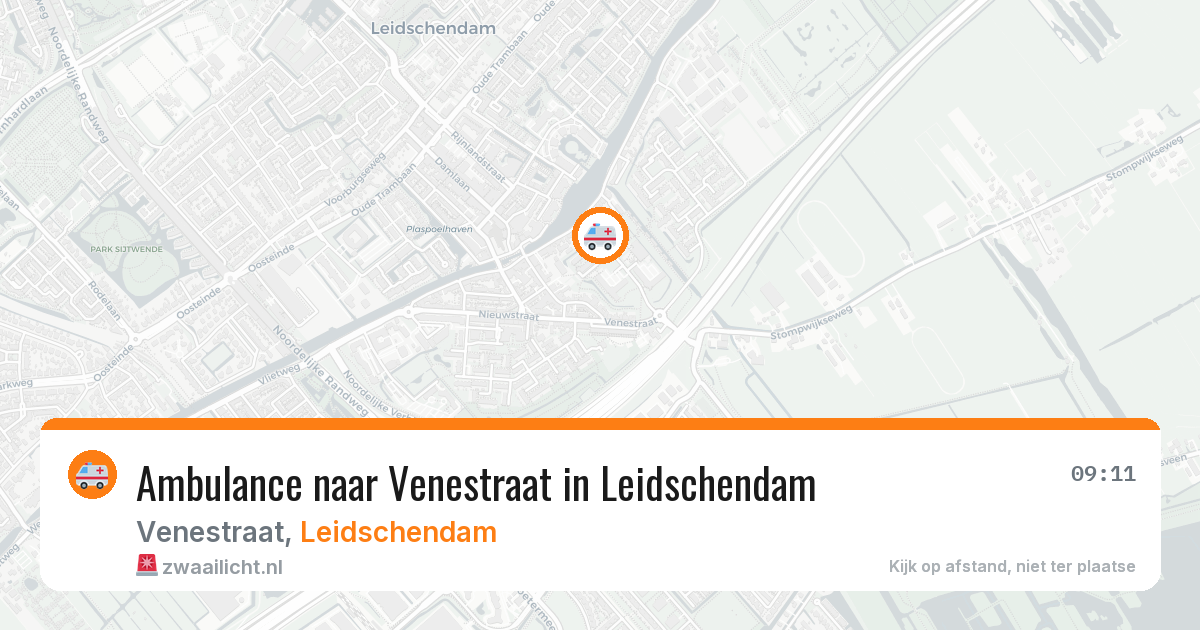 Ambulance naar Venestraat in Leidschendam — 14 aug 2026