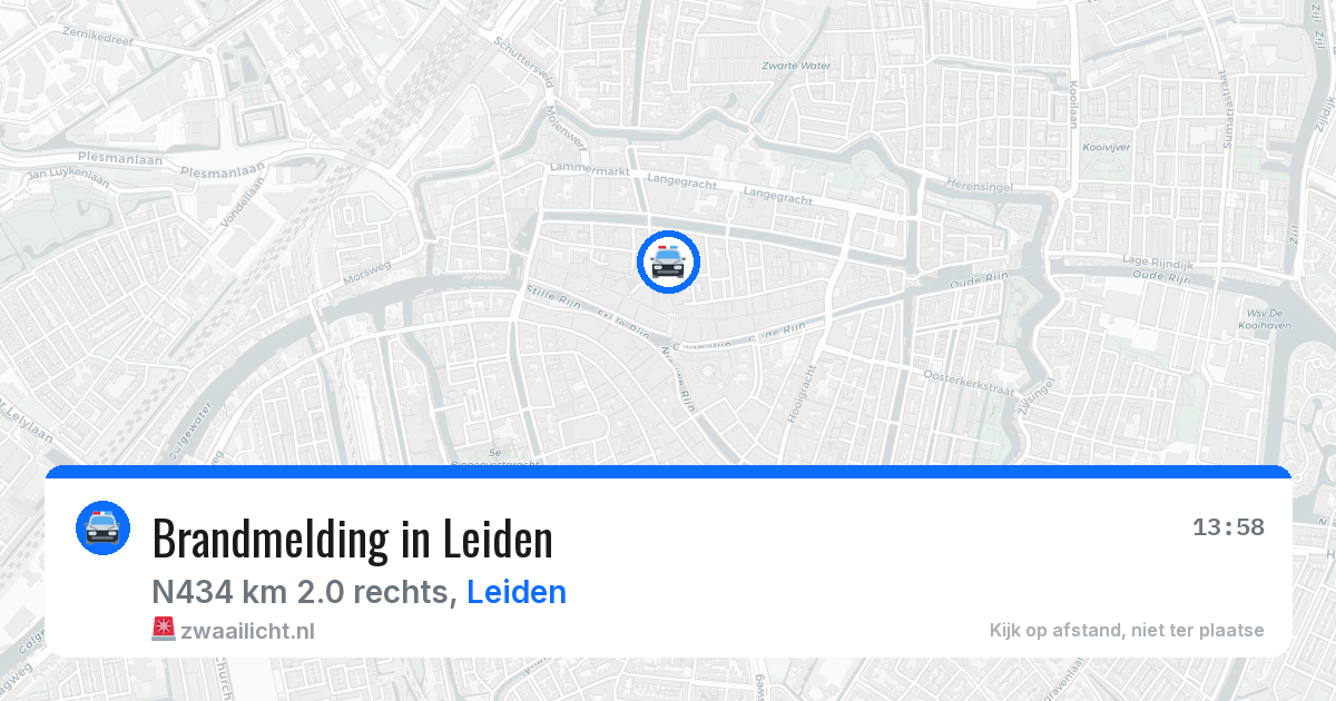 Brandmelding in Leiden — 2 apr 2026