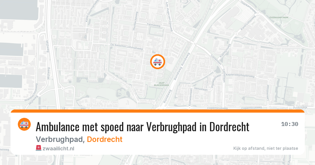 Ambulance met spoed naar Verbrughpad in Dordrecht — 12 feb 2026