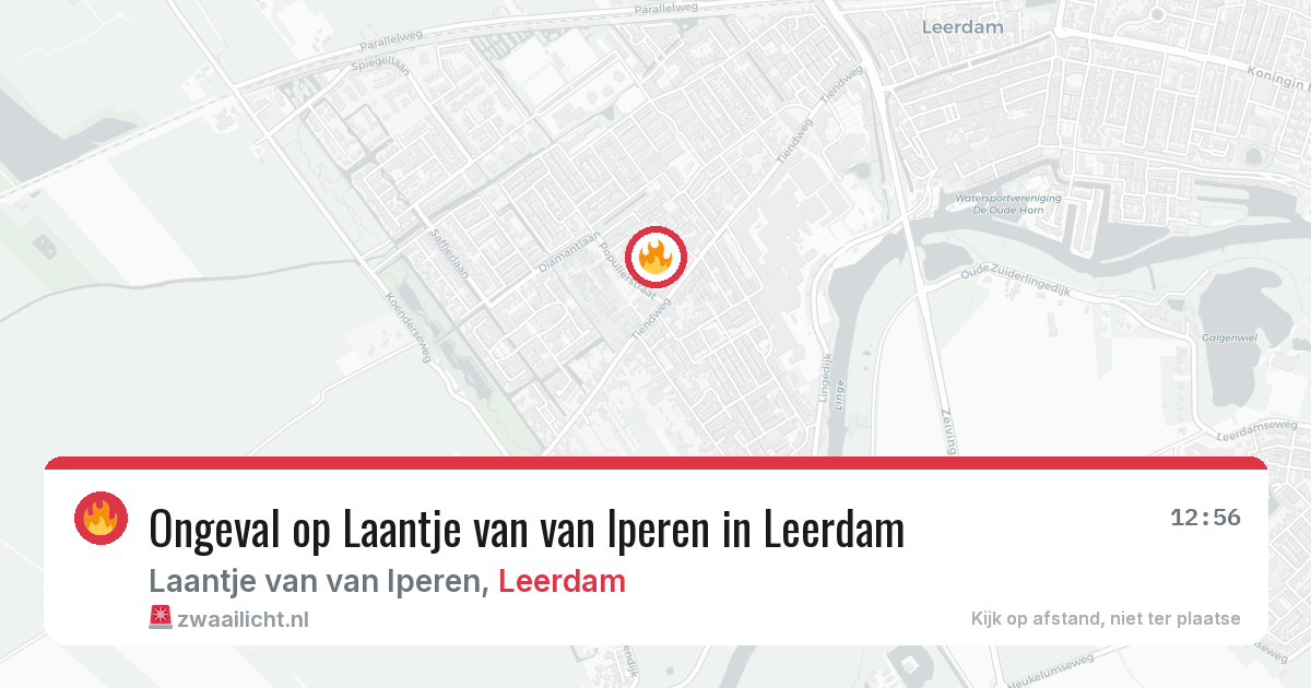 Ongeval op Laantje van van Iperen in Leerdam — 15 mei 2026