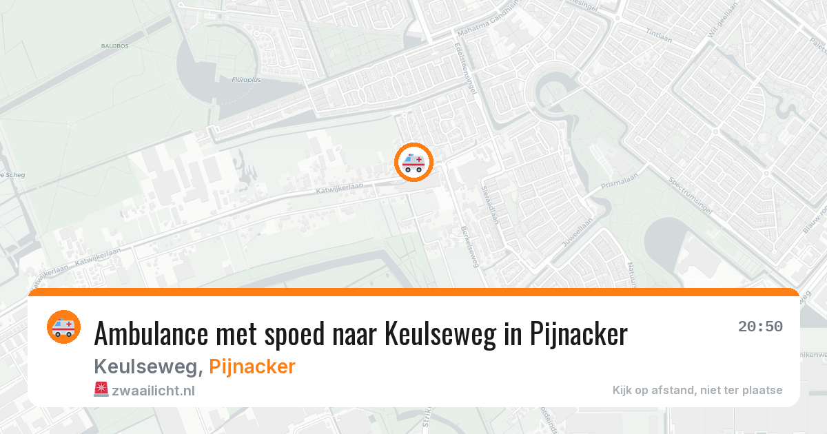 Ambulance met spoed naar Keulseweg in Pijnacker — 20 jun 2026