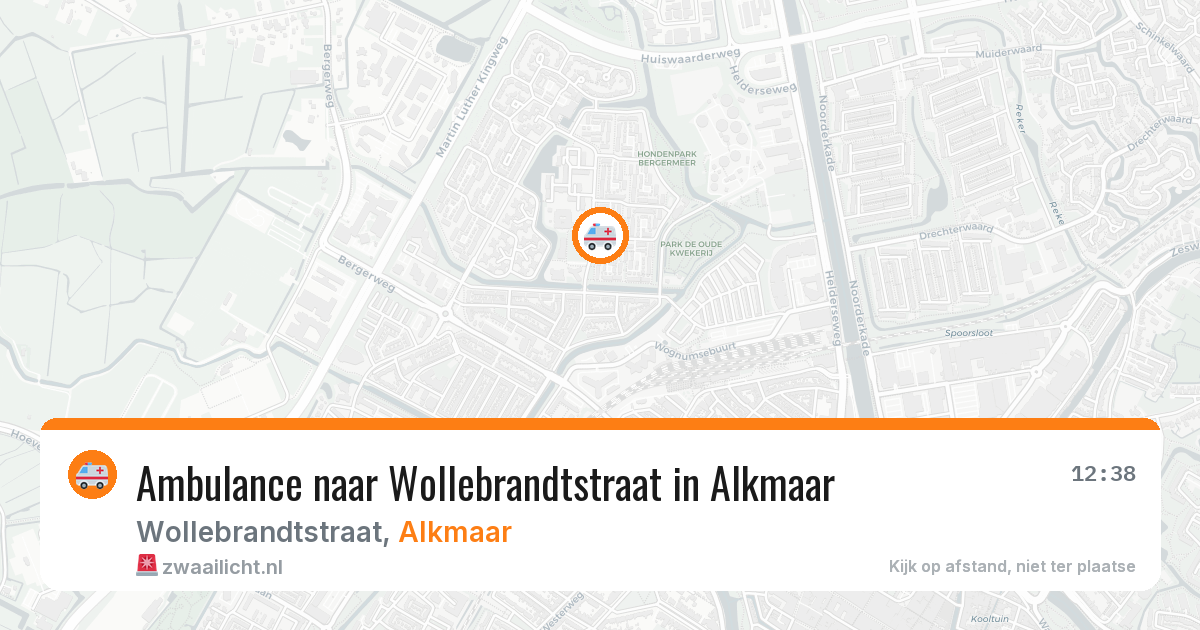 Ambulance naar Wollebrandtstraat in Alkmaar — 30 apr 2026