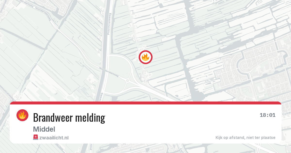 Brandweer melding — 5 mei 2026