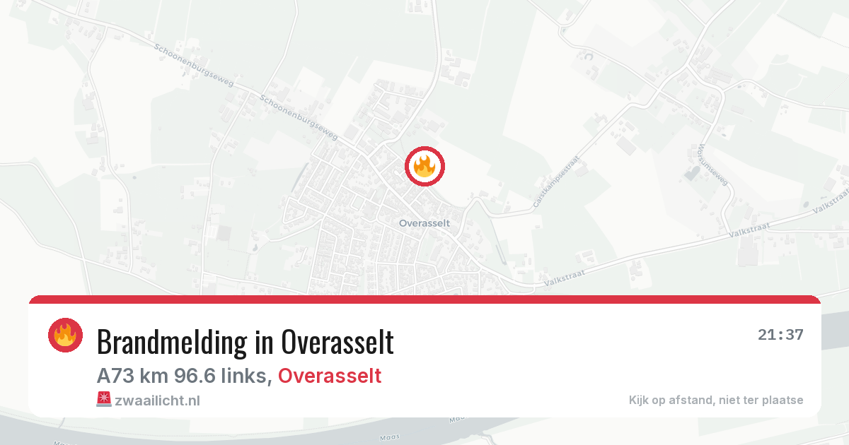 Brandmelding in Overasselt — 3 apr 2026