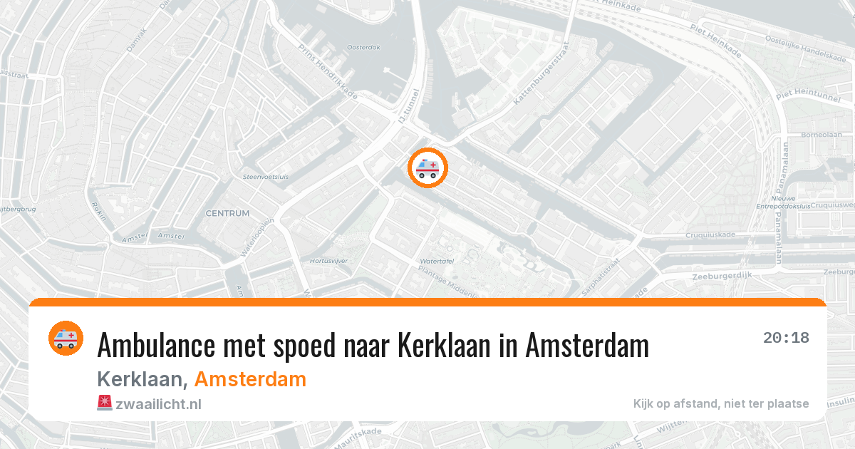 Ambulance met spoed naar Kerklaan in Amsterdam — 16 jul 2026