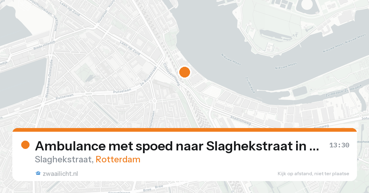 Ambulance met spoed naar Slaghekstraat in Rotterdam — 4 jun 2026