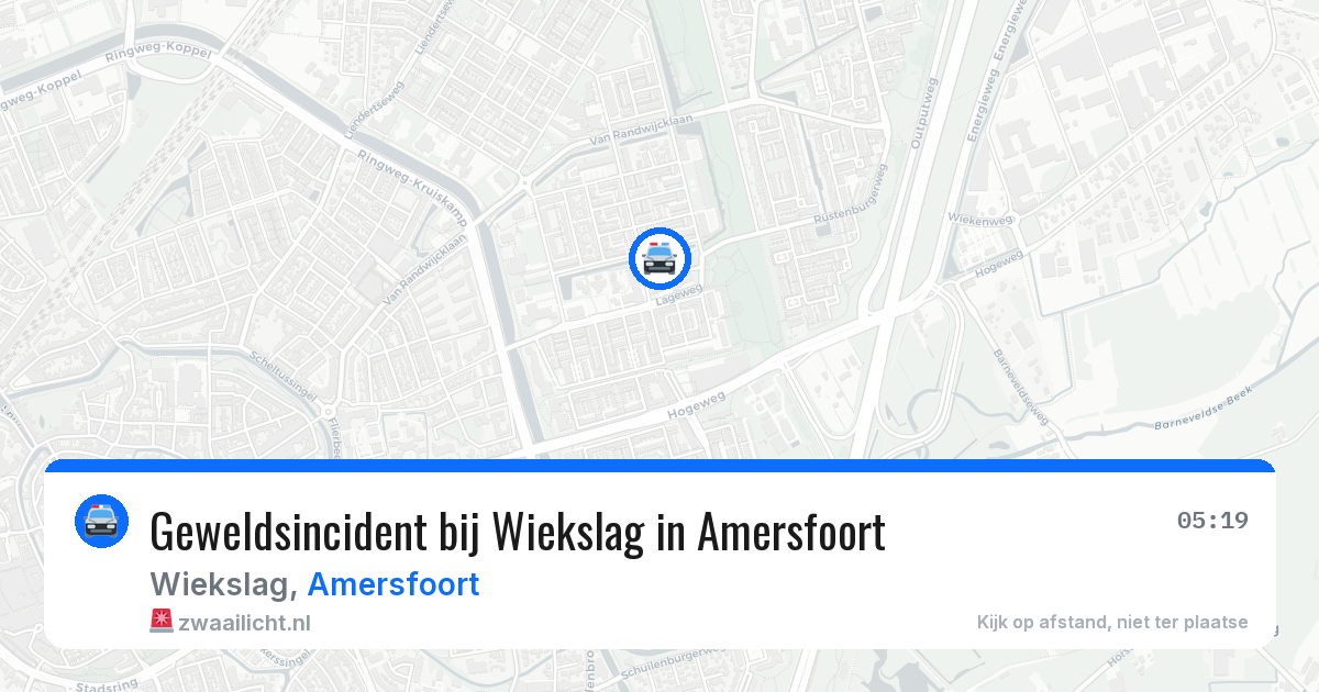 Geweldsincident bij Wiekslag in Amersfoort — 16 apr 2026