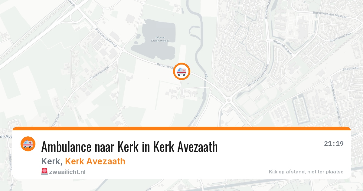 Ambulance naar Kerk in Kerk Avezaath — 24 jun 2026