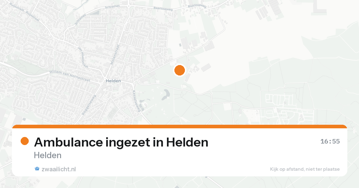 Ambulance ingezet in Helden — 18 aug 2026