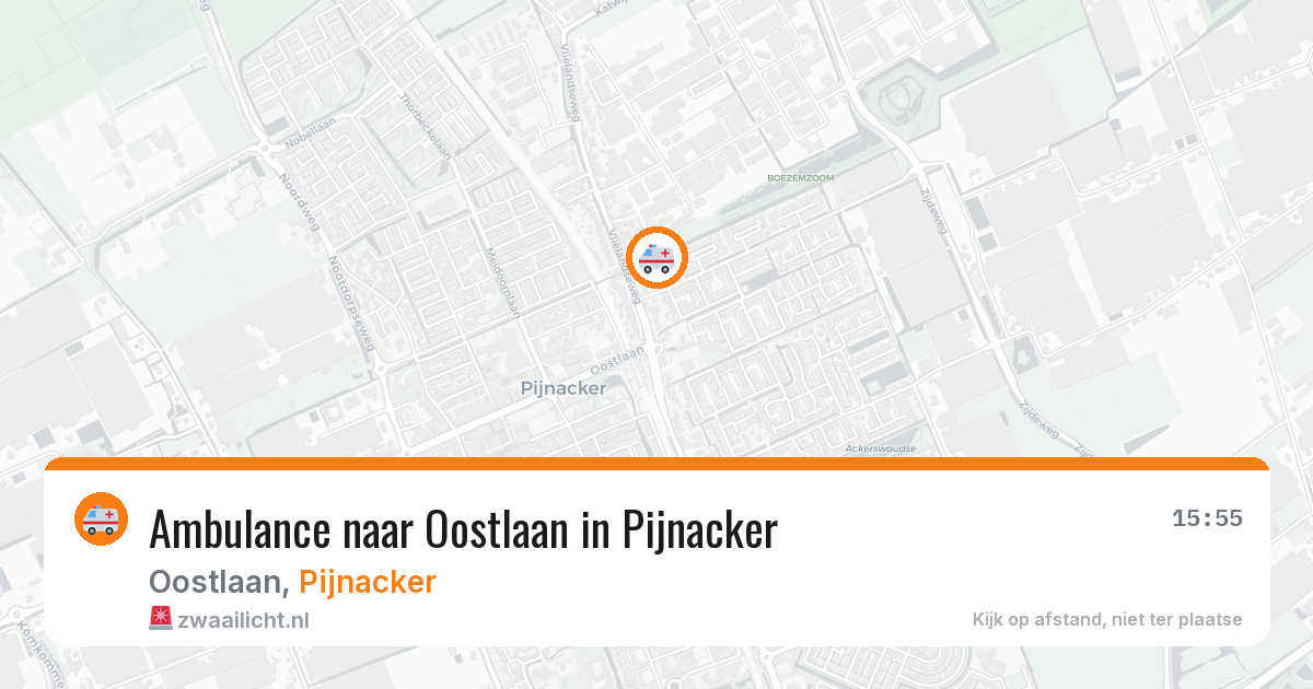 Ambulance naar Oostlaan in Pijnacker — 5 mei 2026