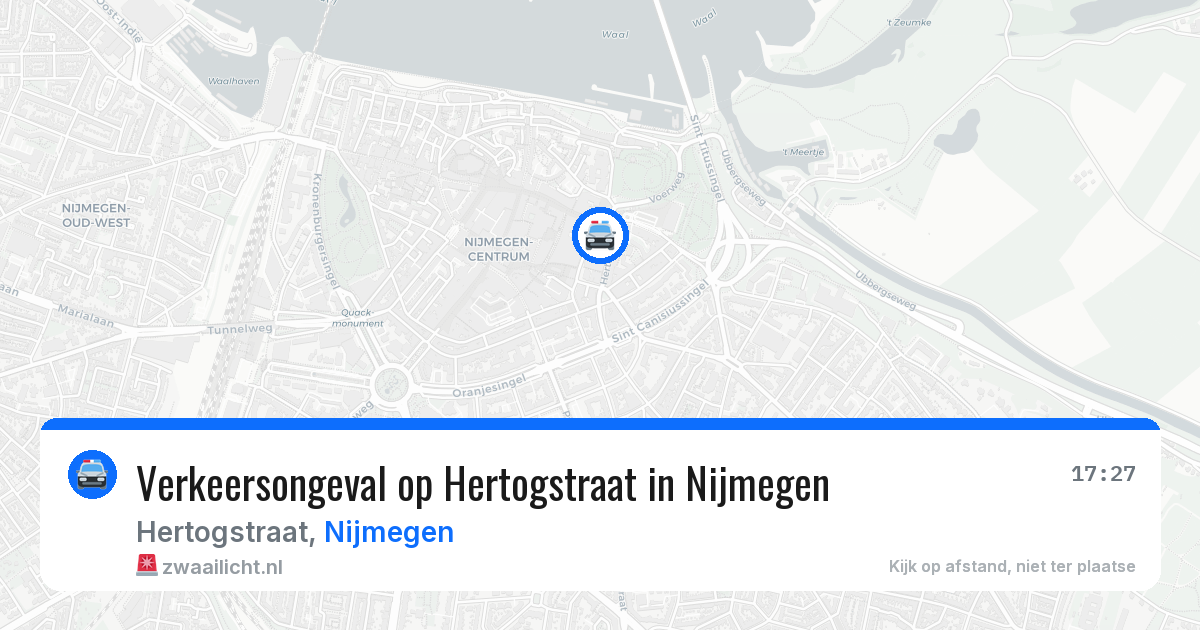 Verkeersongeval op Hertogstraat in Nijmegen — 18 mei 2026