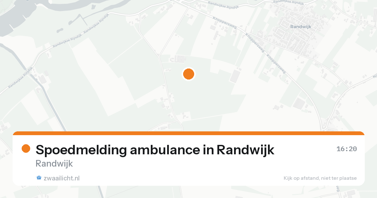 Spoedmelding ambulance in Randwijk — 17 aug 2026