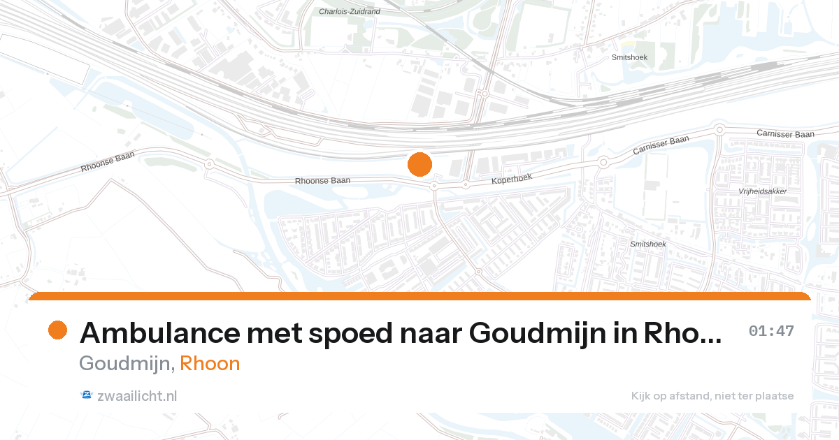 Ambulance met spoed naar Goudmijn in Rhoon — 1 feb 2026