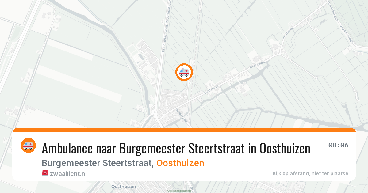 Ambulance naar Burgemeester Steertstraat in Oosthuizen — 26 jun 2026