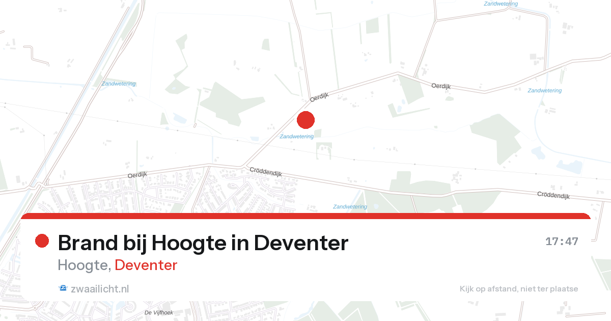 Brand bij Hoogte in Deventer — 27 aug 2026