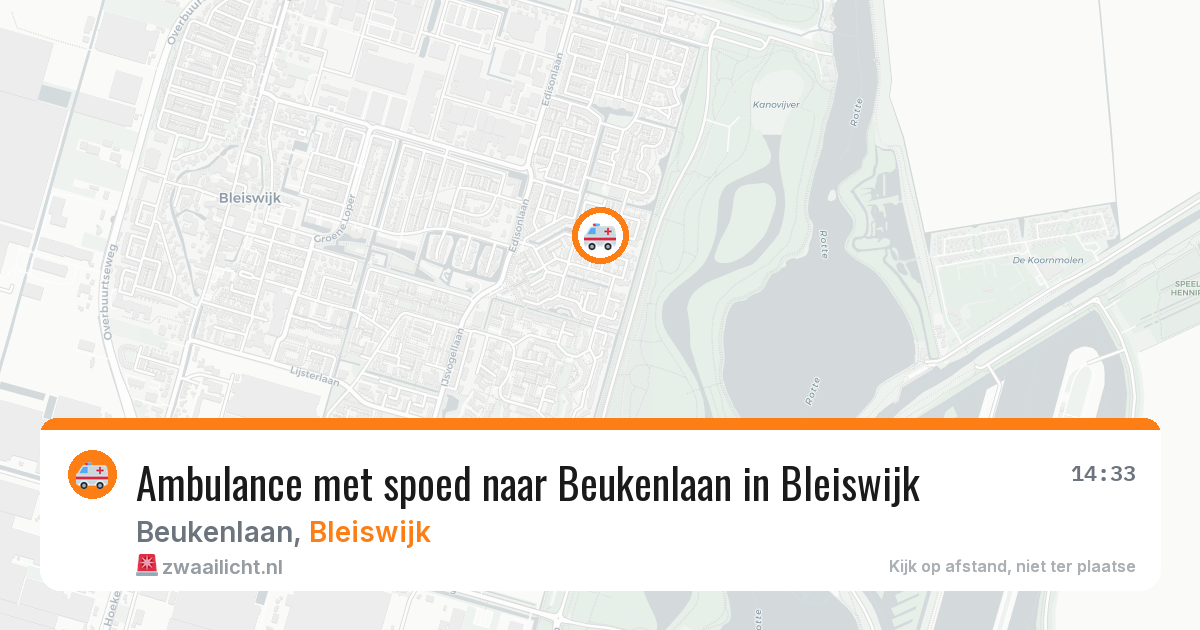 Ambulance met spoed naar Beukenlaan in Bleiswijk — 28 jun 2026