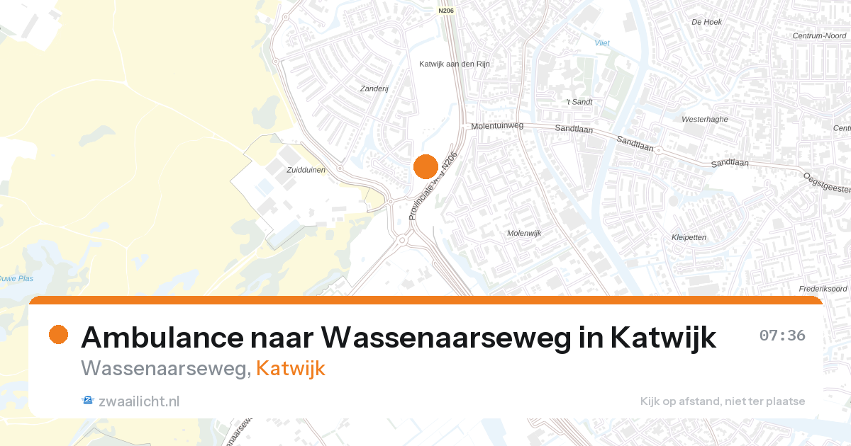 Ambulance naar Wassenaarseweg in Katwijk — 31 mrt 2026