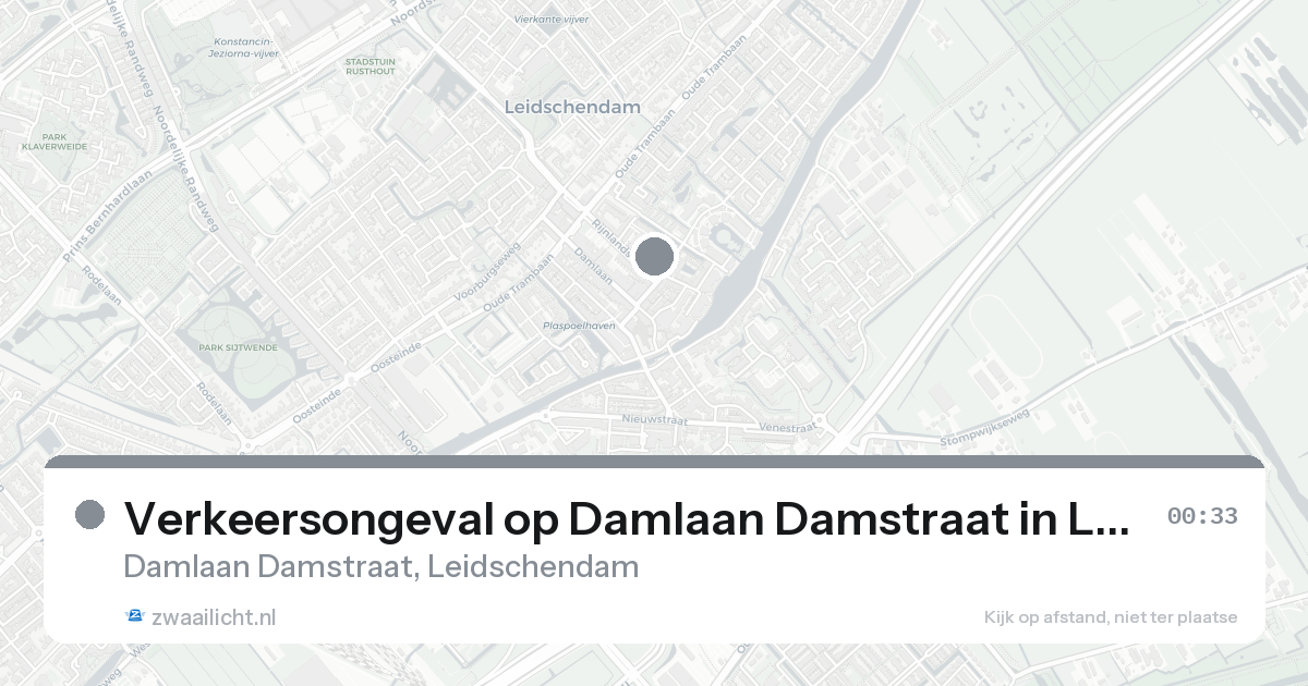 Verkeersongeval op Damlaan Damstraat in Leidschendam — 7 feb 2026