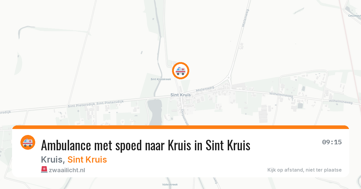 Ambulance met spoed naar Kruis in Sint Kruis — 28 jun 2026
