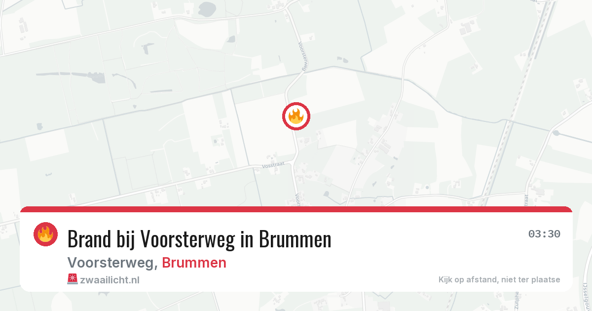 Brand bij Voorsterweg in Brummen — 9 aug 2026