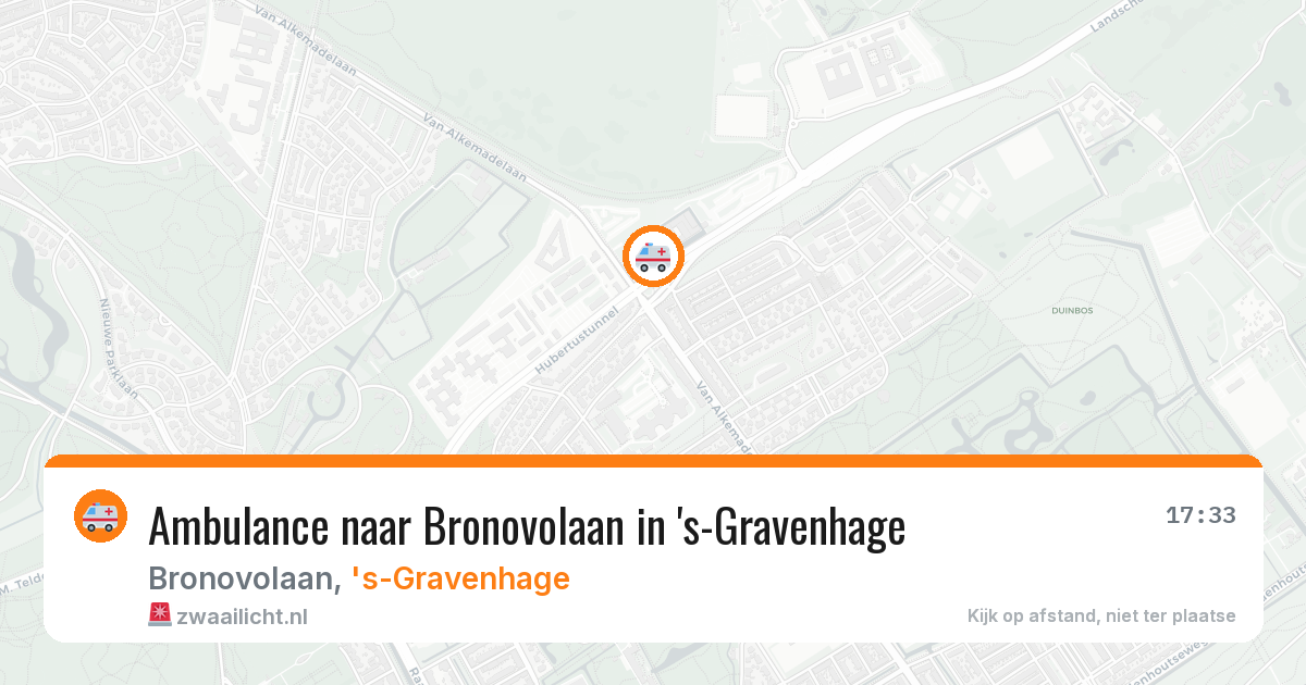 Ambulance naar Bronovolaan in 's-Gravenhage — 3 mrt 2026