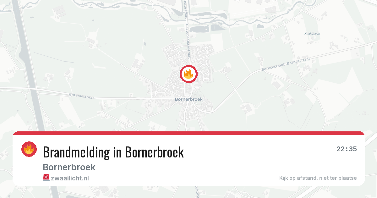 Brandmelding in Bornerbroek — 24 apr 2026