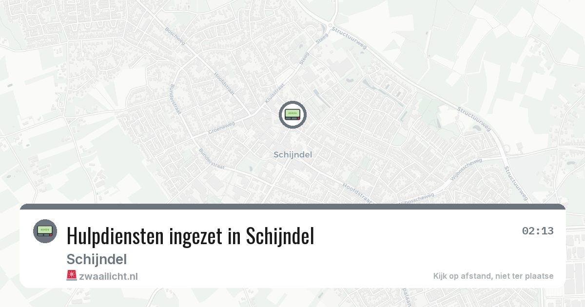 Hulpdiensten ingezet in Schijndel — 8 feb 2026 | 🚨 Zwaailicht.nl