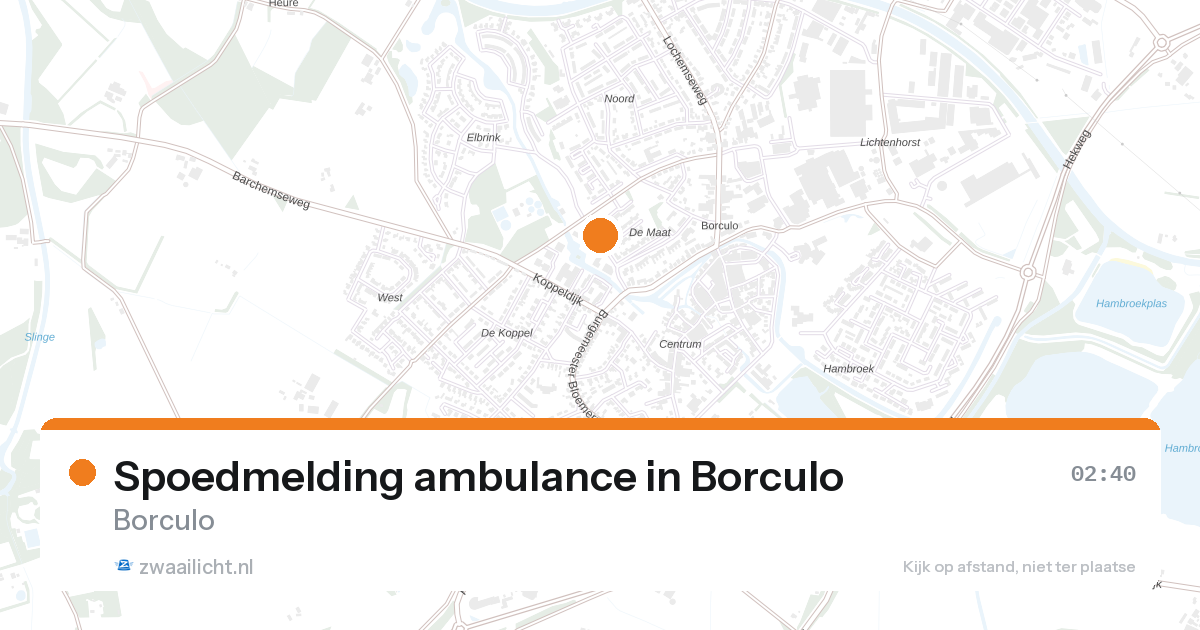 Spoedmelding ambulance in Borculo — 7 feb 2026