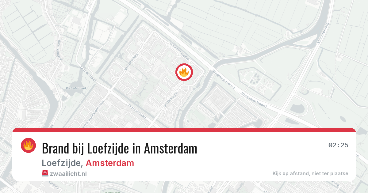 Brand bij Loefzijde in Amsterdam — 4 mei 2026
