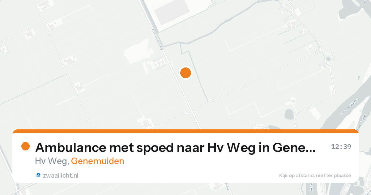 Ambulance met spoed naar Hv Weg in Genemuiden — 10 aug 2026