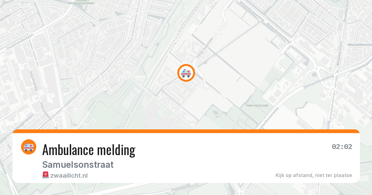 Ambulance melding — 1 mei 2026