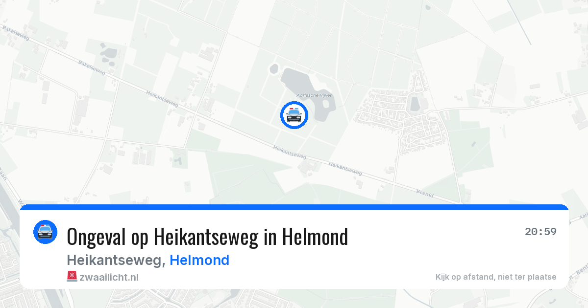 Ongeval op Heikantseweg in Helmond — 10 jul 2026
