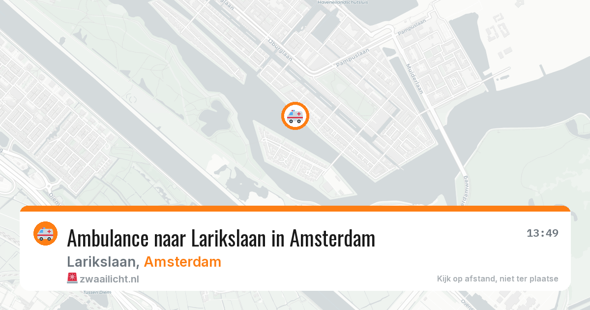 Ambulance naar Larikslaan in Amsterdam — 4 jul 2026