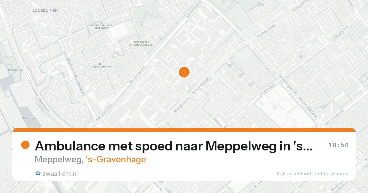 Ambulance met spoed naar Meppelweg in 's-Gravenhage — 7 feb 2026